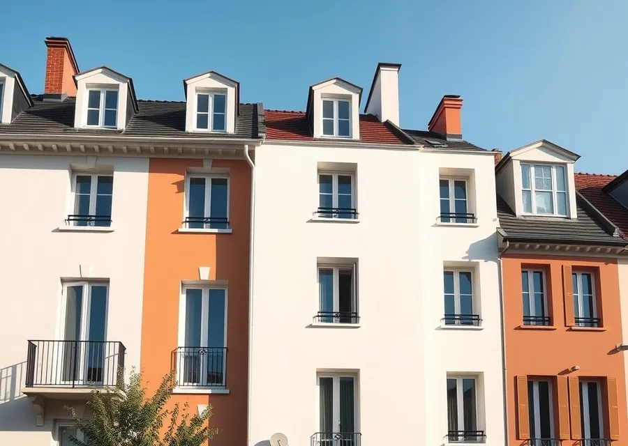 Façade rénovée par un artisan peintre dans le Rhône